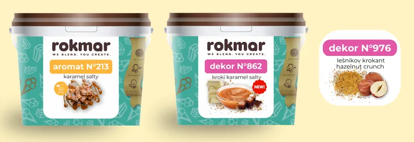 aromat karamel salty, dekor kroki karamel salty, dekot lešnikov krokant